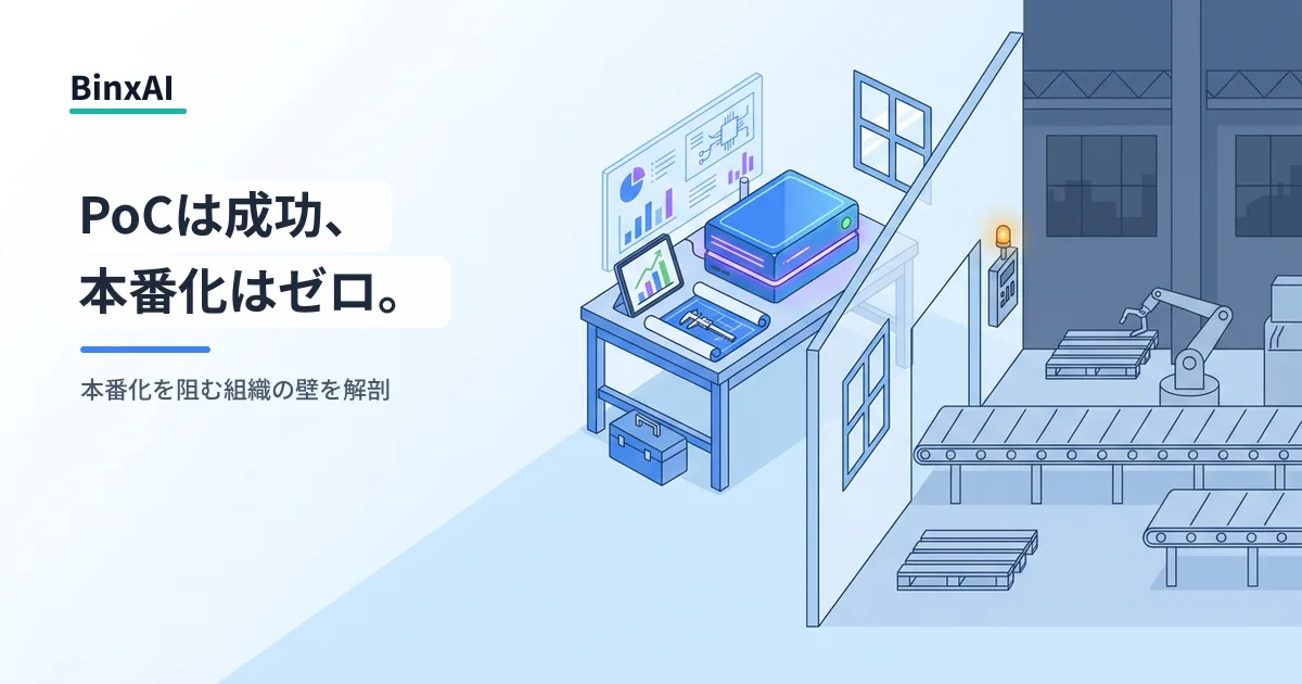 AIのPoC、技術的に成功したのに本番化しない。その構造的な理由