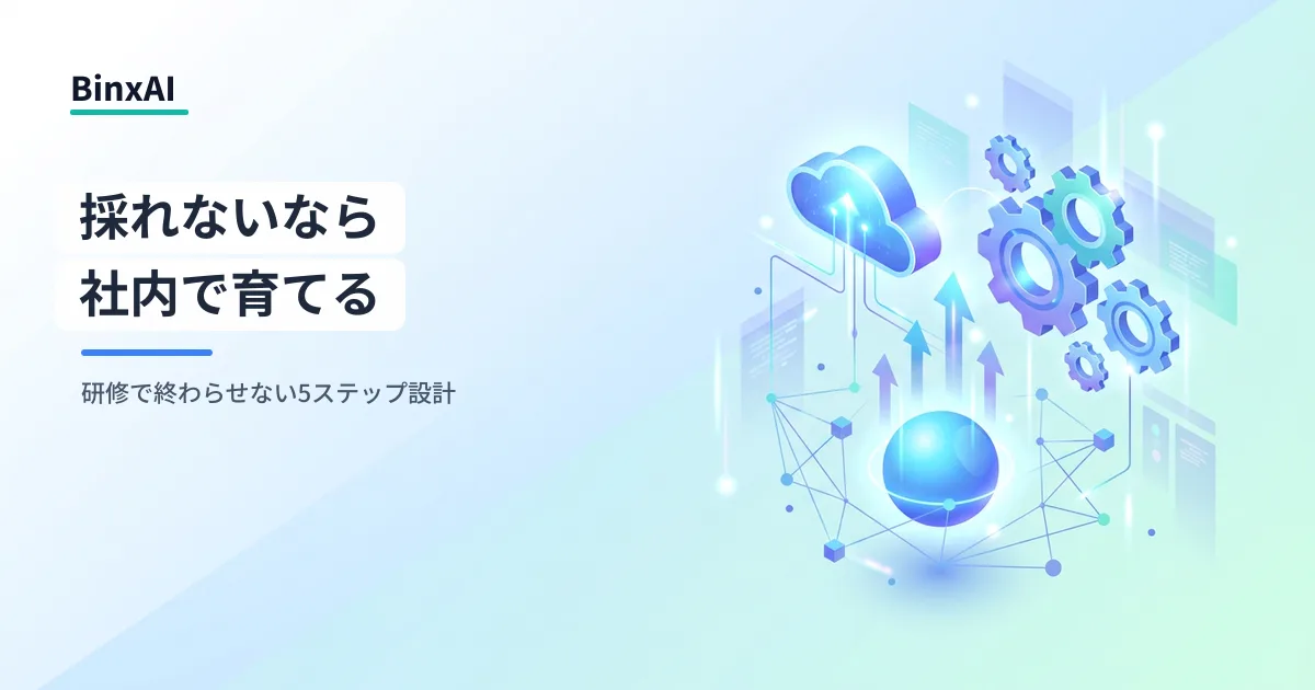 AI人材を外から採れない時代の社内リスキリング：研修で終わらせない5ステップ設計
