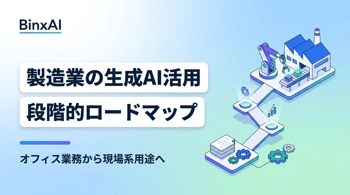 製造業における生成AI活用の最前線：段階的ロードマップで失敗を避ける方法